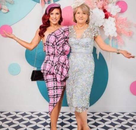Ray Burgess daughter Sharna Burgess with his wife Lucy Burgess.